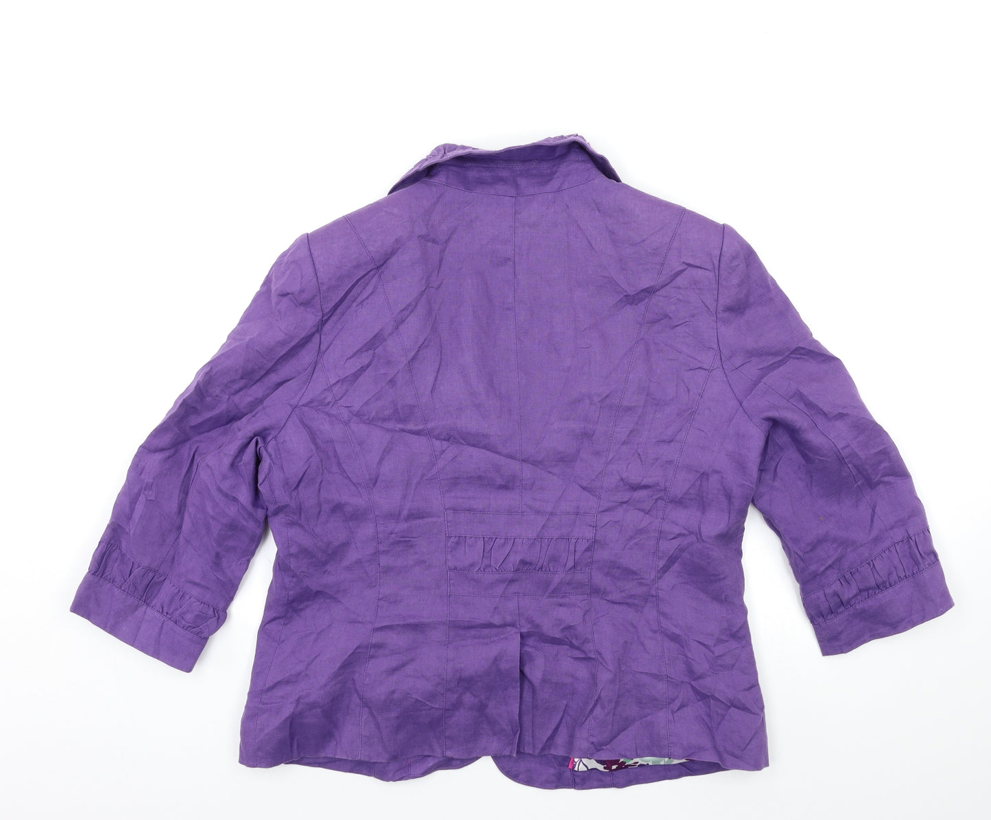 Per Una Womens Purple   Overcoat Coat Size 16