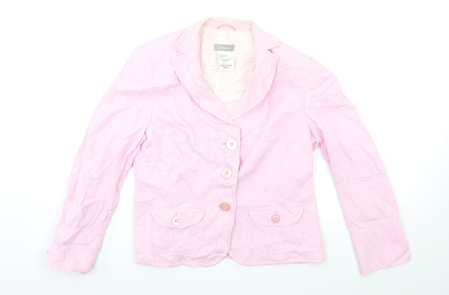 Steilmann Womens Pink   Jacket Blazer Size 18