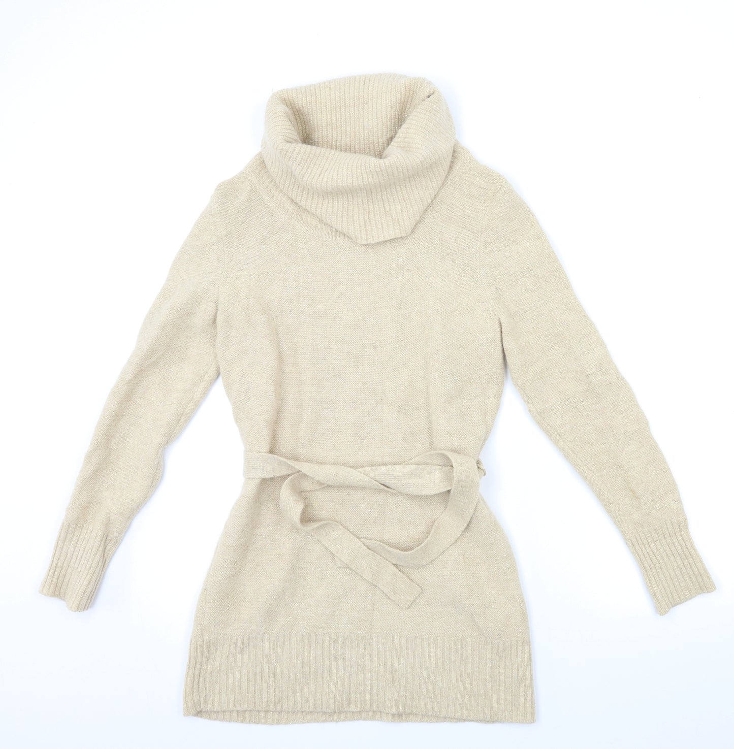 F&F Womens Gold  Knit Pullover Jumper Size 10