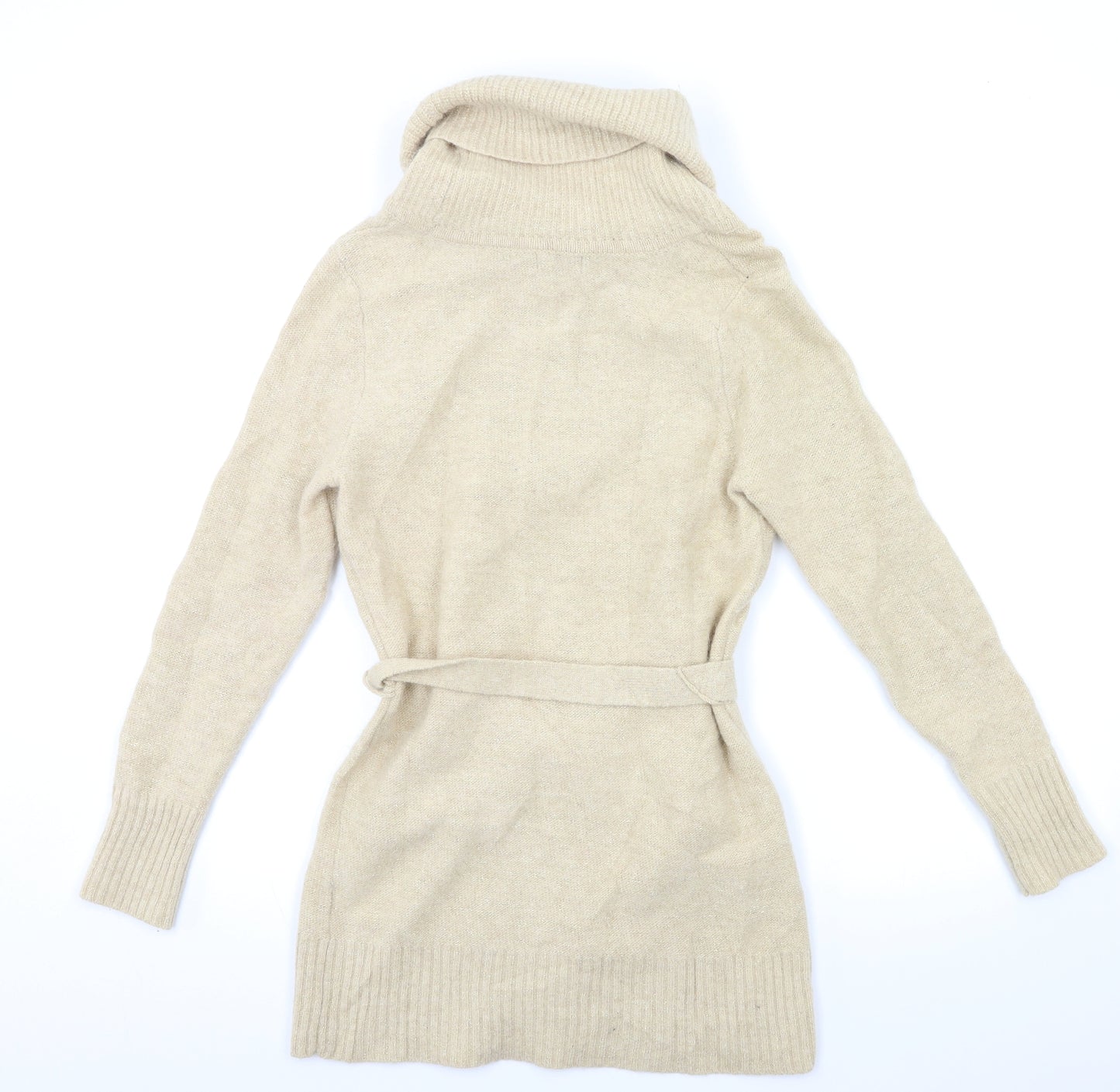 F&F Womens Gold  Knit Pullover Jumper Size 10
