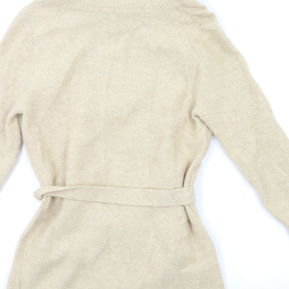 F&F Womens Gold  Knit Pullover Jumper Size 10