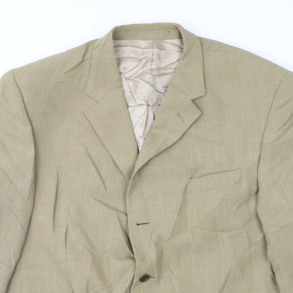 Lino Vierra Mens Beige   Jacket Suit Jacket Size 46