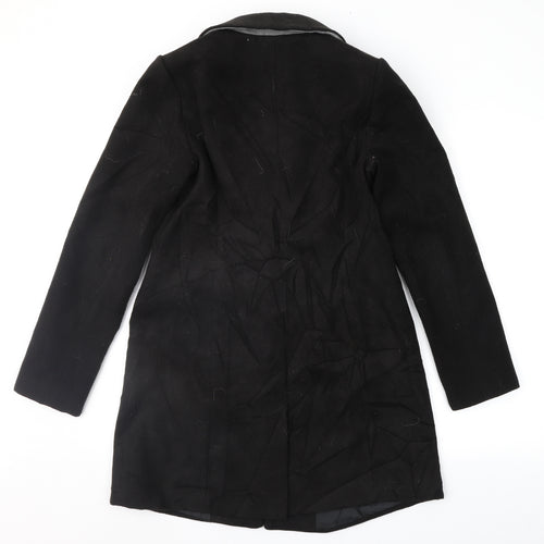 Atmosphere Womens Black   Overcoat Coat Size 10
