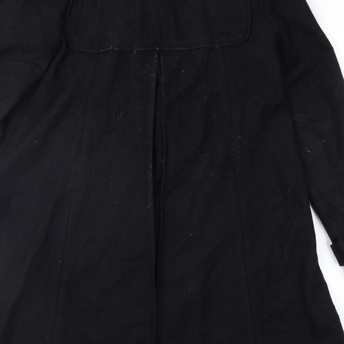 Topshop Womens Black   Overcoat Coat Size 8