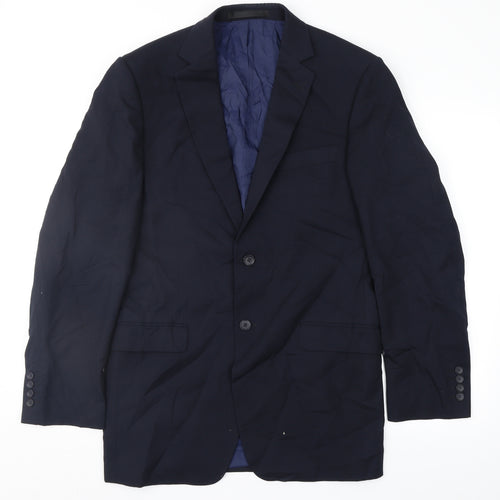 Marks and Spencer Mens Blue Striped  Jacket Suit Jacket Size 38
