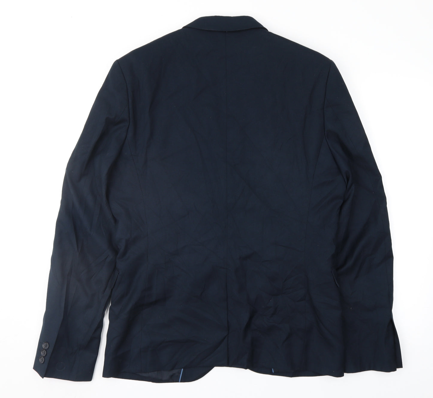 H&M Mens Blue   Jacket Suit Jacket Size 38