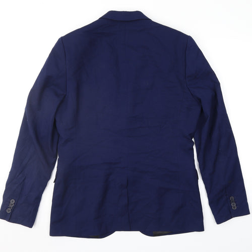 H&M Mens Blue   Jacket Suit Jacket Size 38