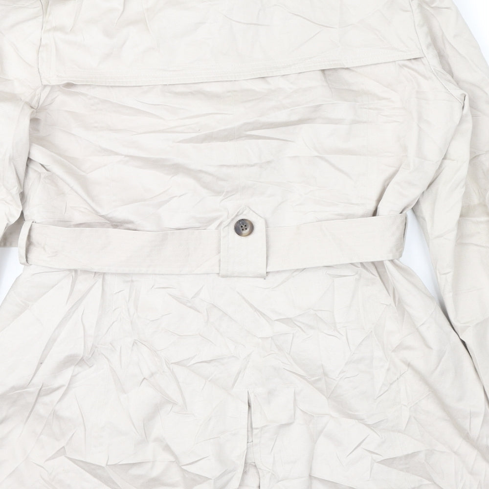 John Lewis Womens Beige   Trench Coat Coat Size 12
