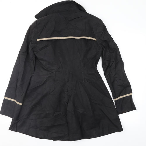 George Womens Black   Overcoat Coat Size 8