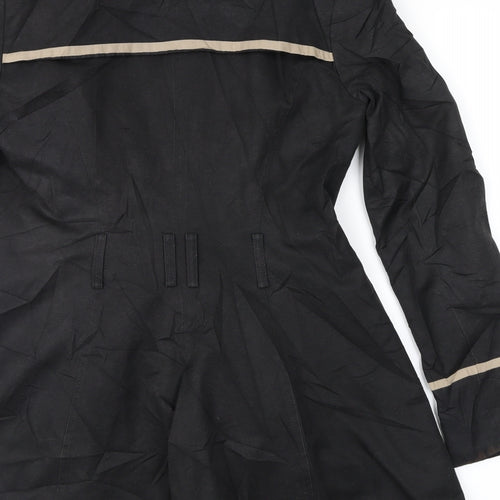 George Womens Black   Overcoat Coat Size 8