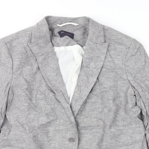 Marks and Spencer Womens Grey   Jacket Suit Jacket Size 14