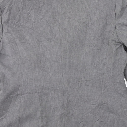 NEXT Womens Grey Herringbone  Jacket Suit Jacket Size 10