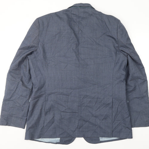 Savoy Taylors Guild Mens Blue   Jacket Suit Jacket Size 46