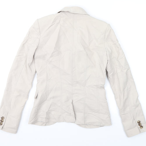 H&M Womens Beige   Jacket Suit Jacket Size 4