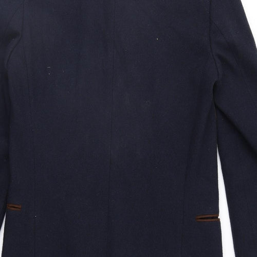 River Island Womens Blue   Overcoat Coat Size XS