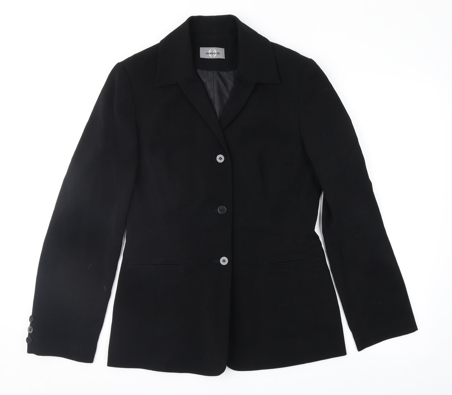 AMARANTO Womens Black   Jacket Suit Jacket Size 10