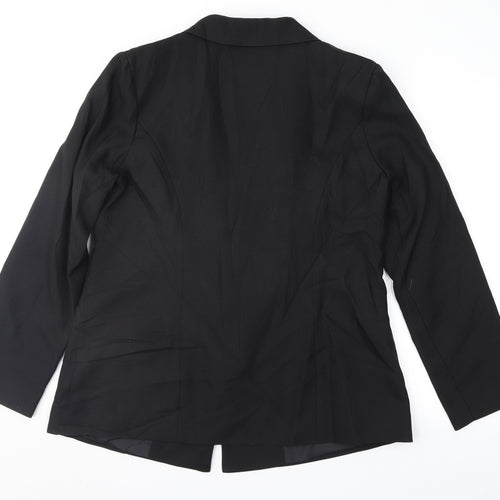 Damart Womens Black   Jacket Suit Jacket Size 16