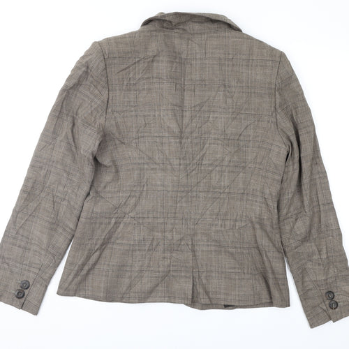 NEXT Womens Brown Check  Jacket Suit Jacket Size 14