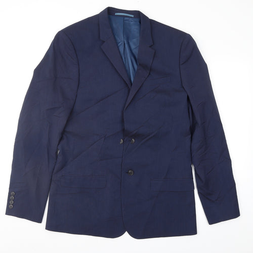 River Island Mens Blue   Jacket Suit Jacket Size 40