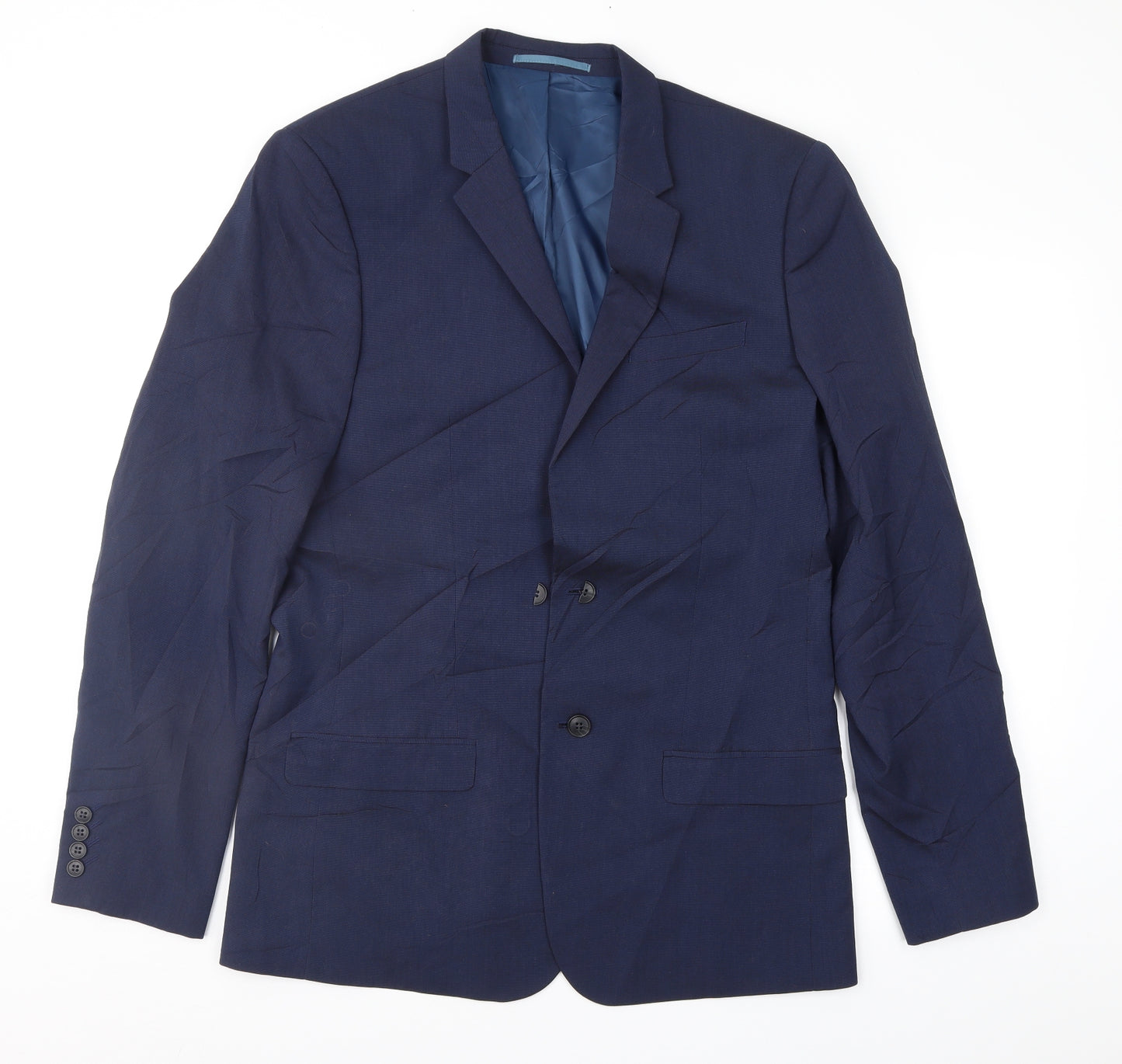 River Island Mens Blue   Jacket Suit Jacket Size 40