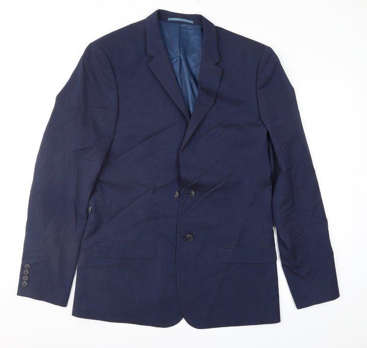 River Island Mens Blue   Jacket Suit Jacket Size 40