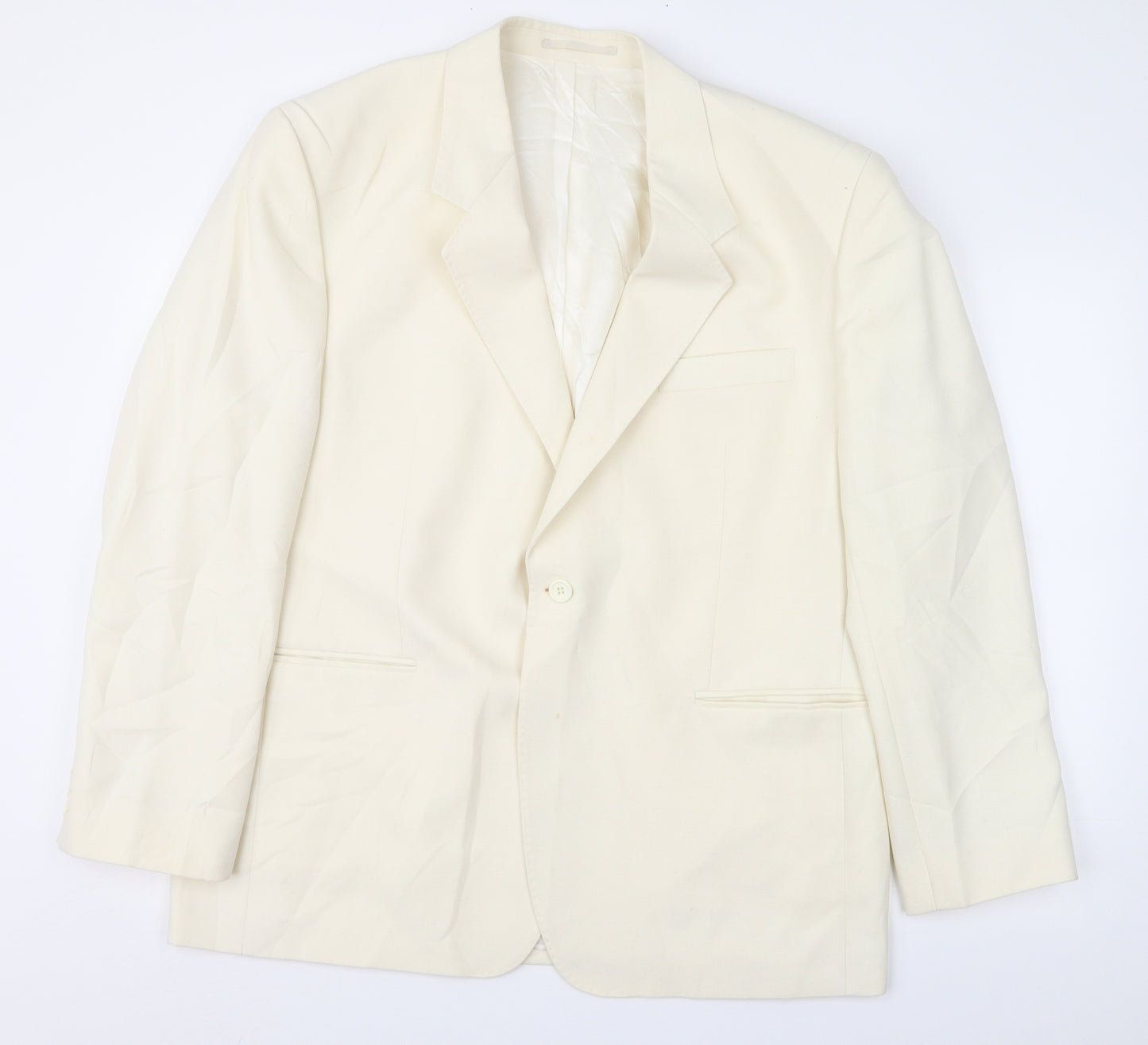 Leonardo Deici x Mens Ivory   Jacket Suit Jacket Size 46