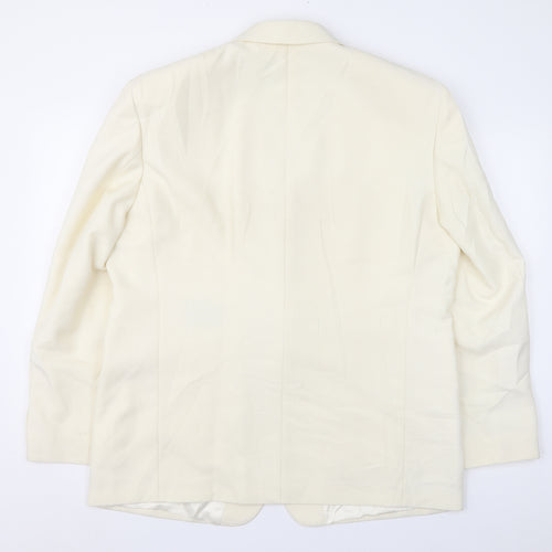 Leonardo Deici x Mens Ivory   Jacket Suit Jacket Size 46