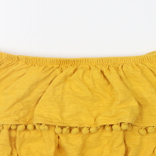 Primark Womens Orange   Cropped Blouse Size 8