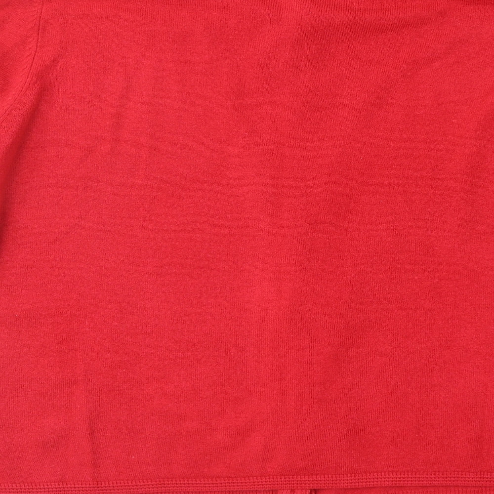Marks and Spencer Womens Red   Cardigan Jumper Size 18