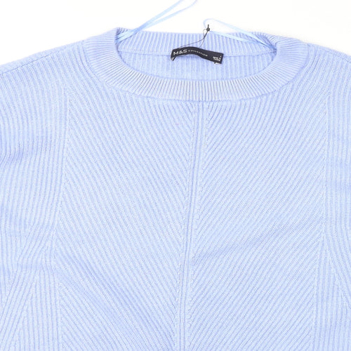 Marks and Spencer Womens Blue   Pullover Jumper Size L