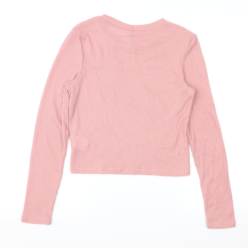 Divided Womens Pink   Pullover Jumper Size M