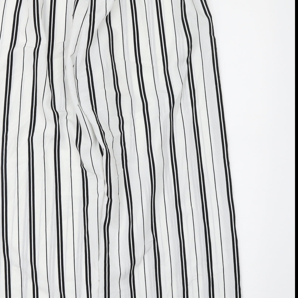 New Look Girls White Striped  Chino Trousers Size 14 Years
