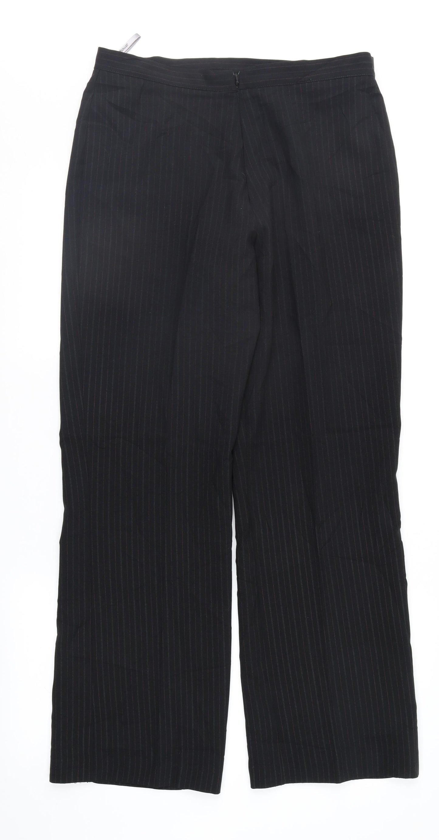 Atmosphere Womens Black Striped  Trousers  Size 14 L30 in