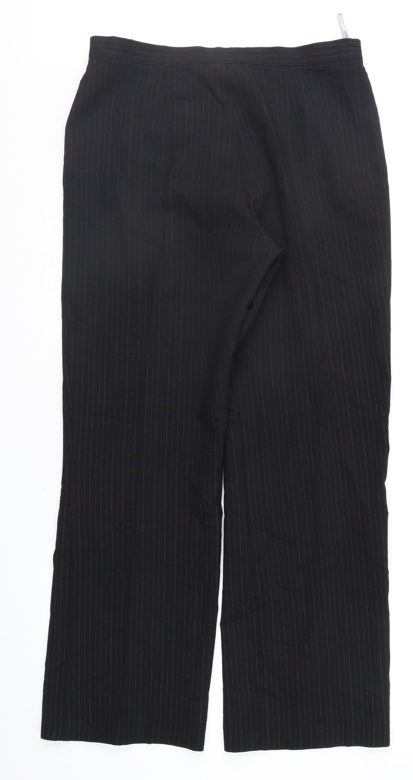 Atmosphere Womens Black Striped  Trousers  Size 14 L30 in