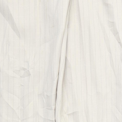 Dorothy Perkins Womens Beige Striped  Trousers  Size 14 L31 in