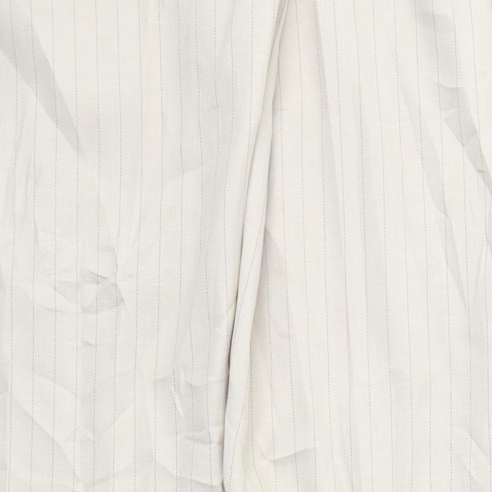 Dorothy Perkins Womens Beige Striped  Trousers  Size 14 L31 in