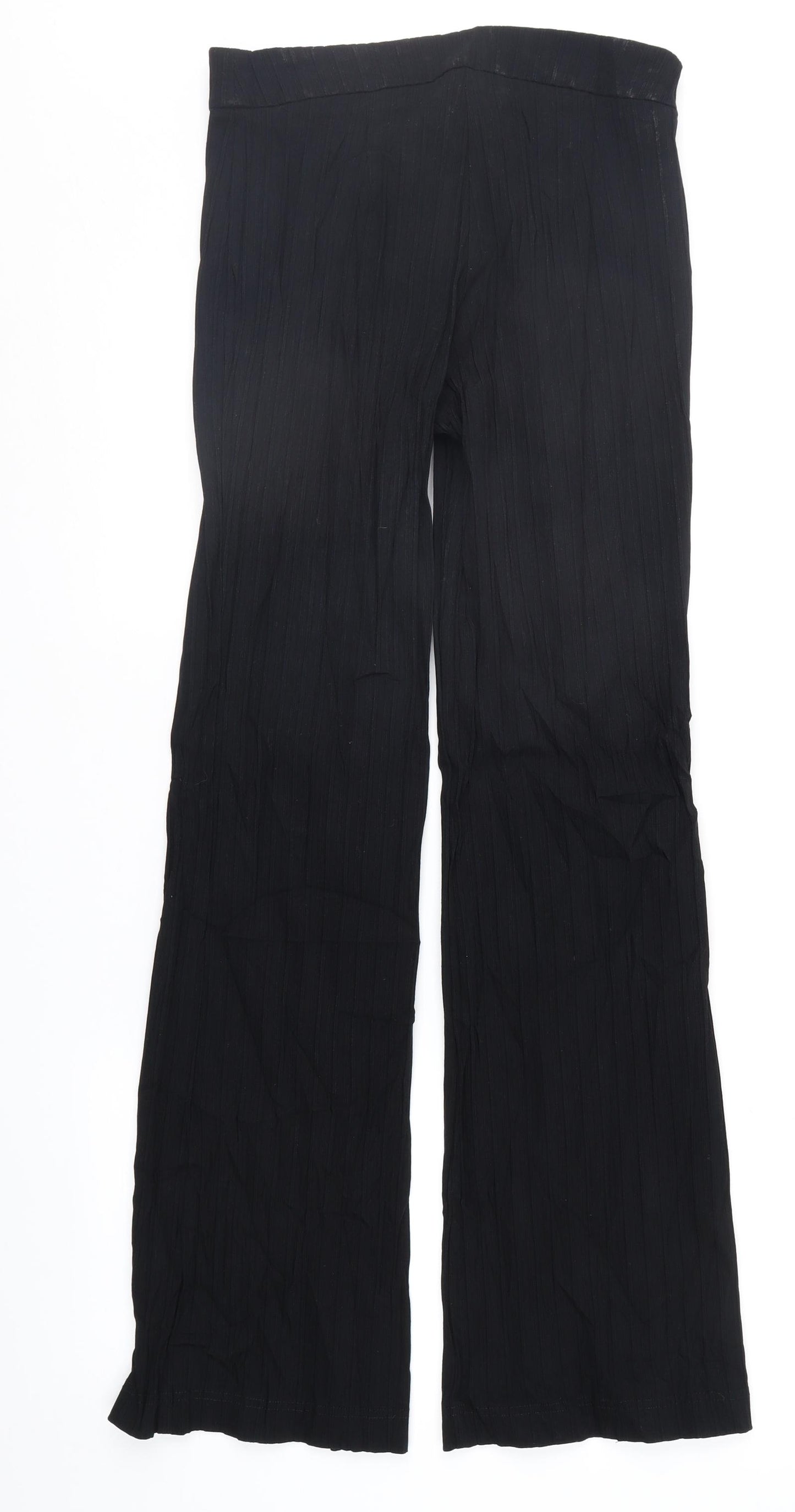 AMARANTO Womens Black Striped  Trousers  Size 10 L31 in