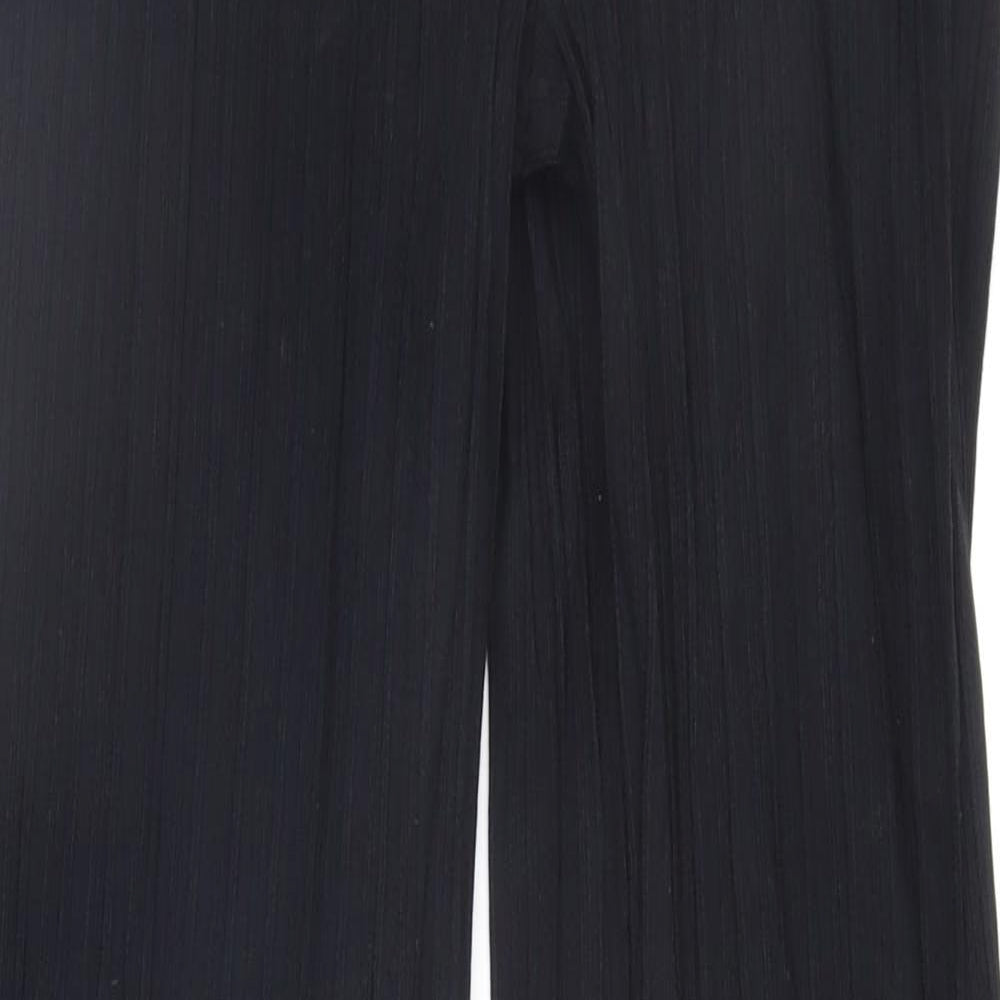 AMARANTO Womens Black Striped  Trousers  Size 10 L31 in