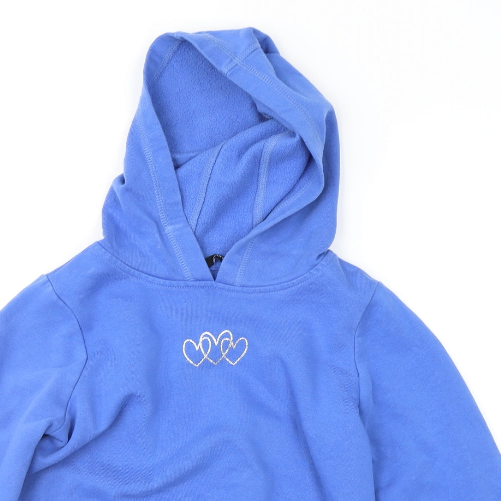 George Girls Blue   Pullover Hoodie Size 9-10 Years