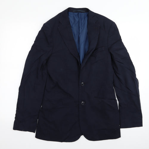 M&S Mens Blue   Jacket Blazer Size 36