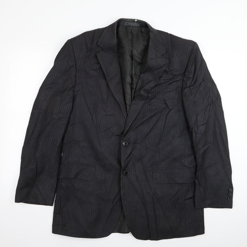 BHS Mens Grey Striped  Jacket Blazer Size 42