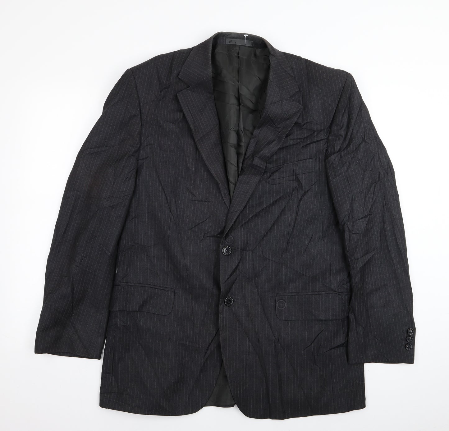 BHS Mens Grey Striped  Jacket Blazer Size 42