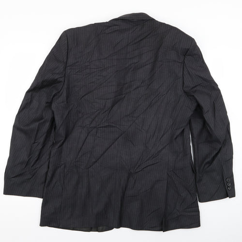BHS Mens Grey Striped  Jacket Blazer Size 42
