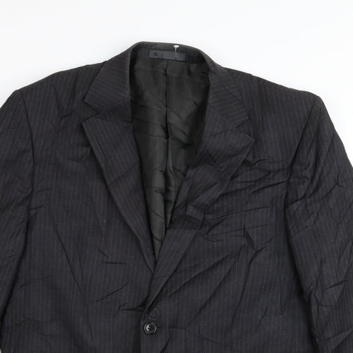 BHS Mens Grey Striped  Jacket Blazer Size 42