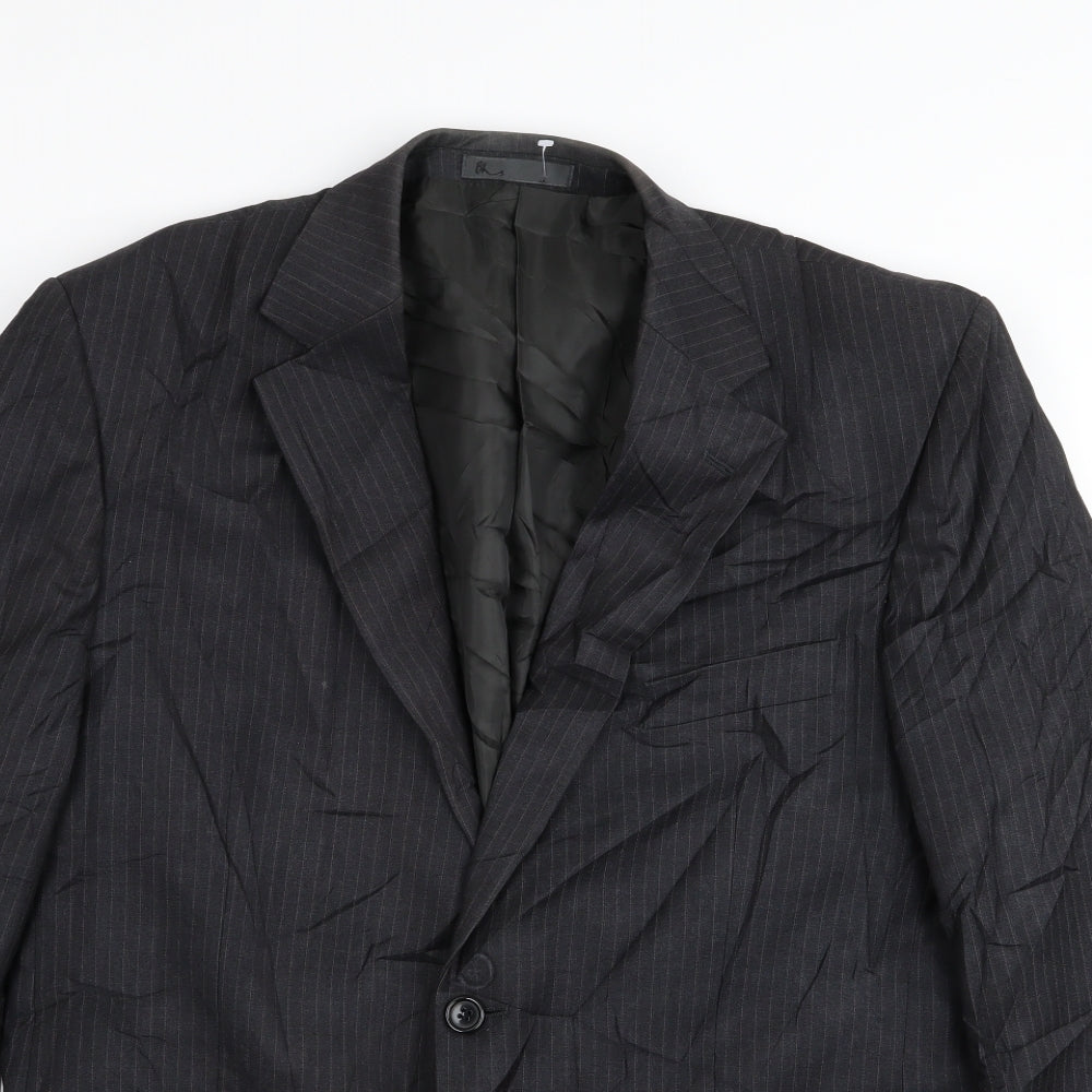 BHS Mens Grey Striped  Jacket Blazer Size 42