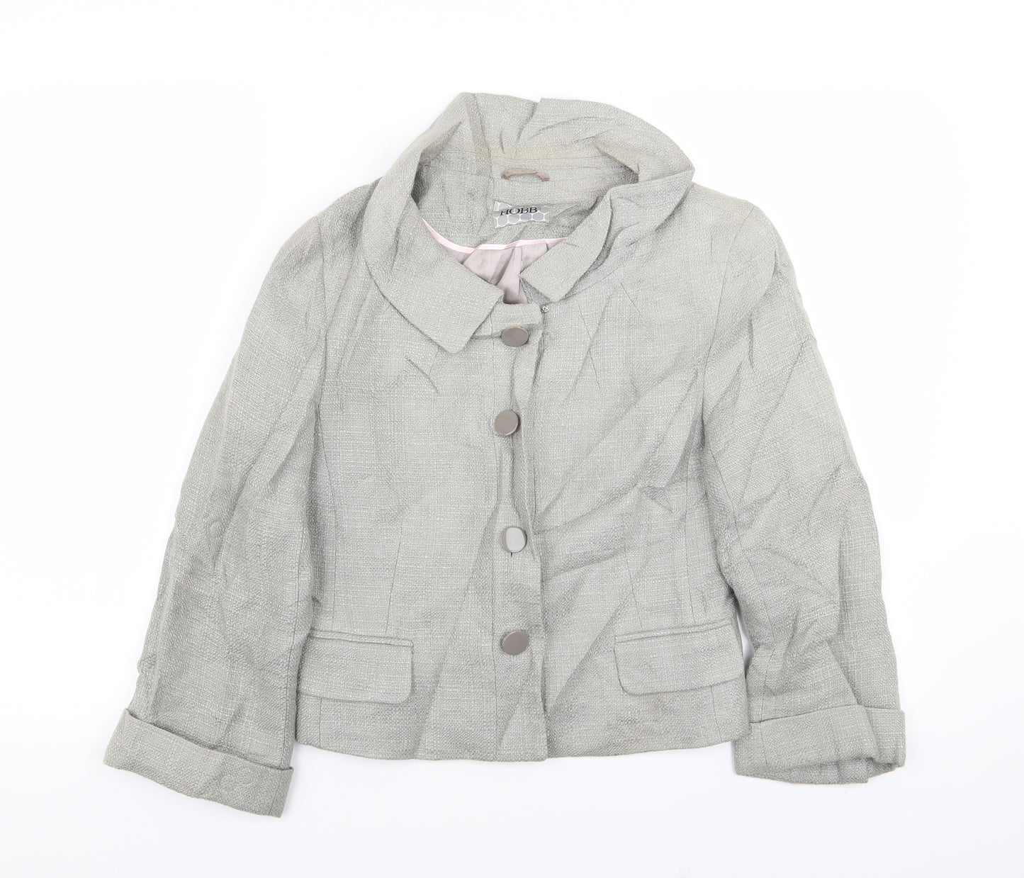 Hobbs Womens Grey   Jacket Blazer Size 10