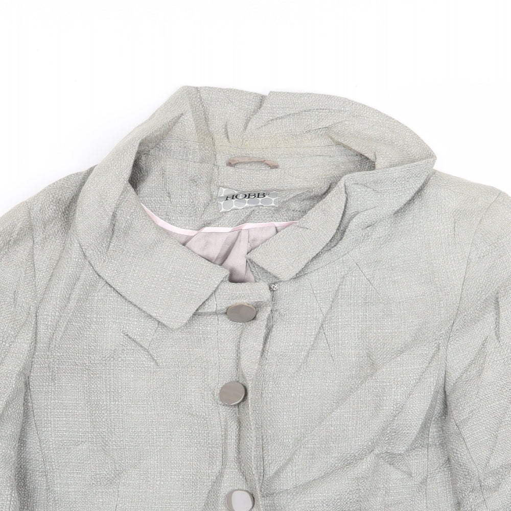 Hobbs Womens Grey   Jacket Blazer Size 10