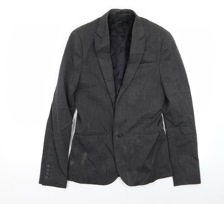 ASOS Mens Grey Jacket Blazer Size 34