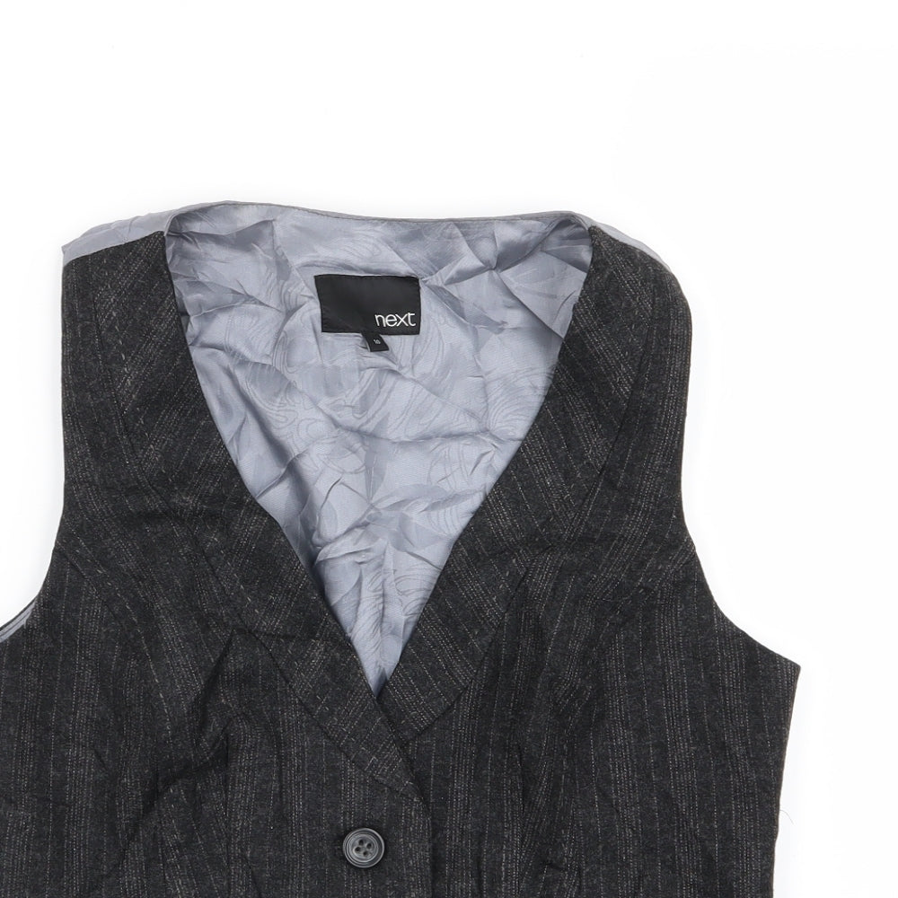 NEXT Womens Multicoloured Striped  Jacket Suit Waistcoat Size 10