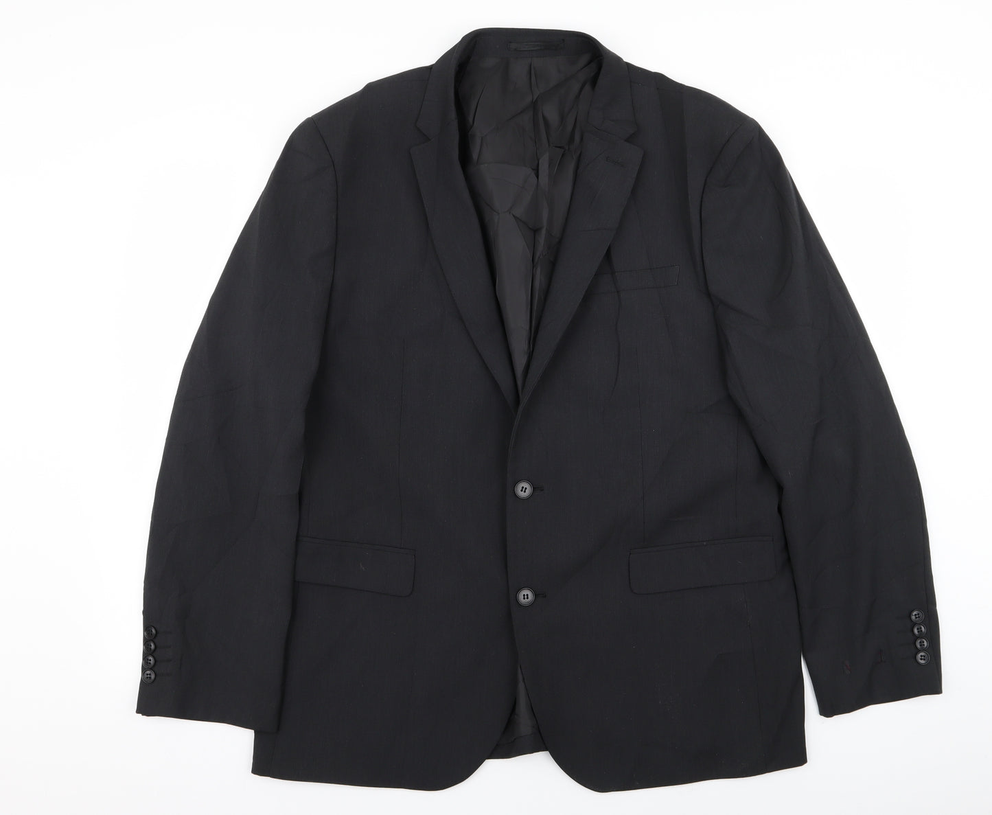 Fellini Traveller Mens Black   Jacket Blazer Size 44
